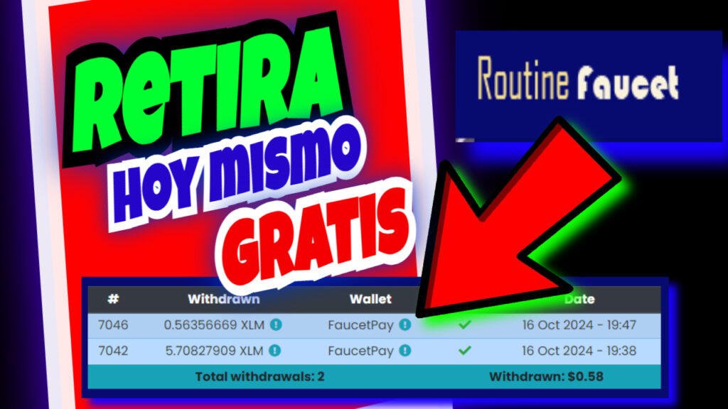 «RoutineFaucet» Página para ganar dinero gratis