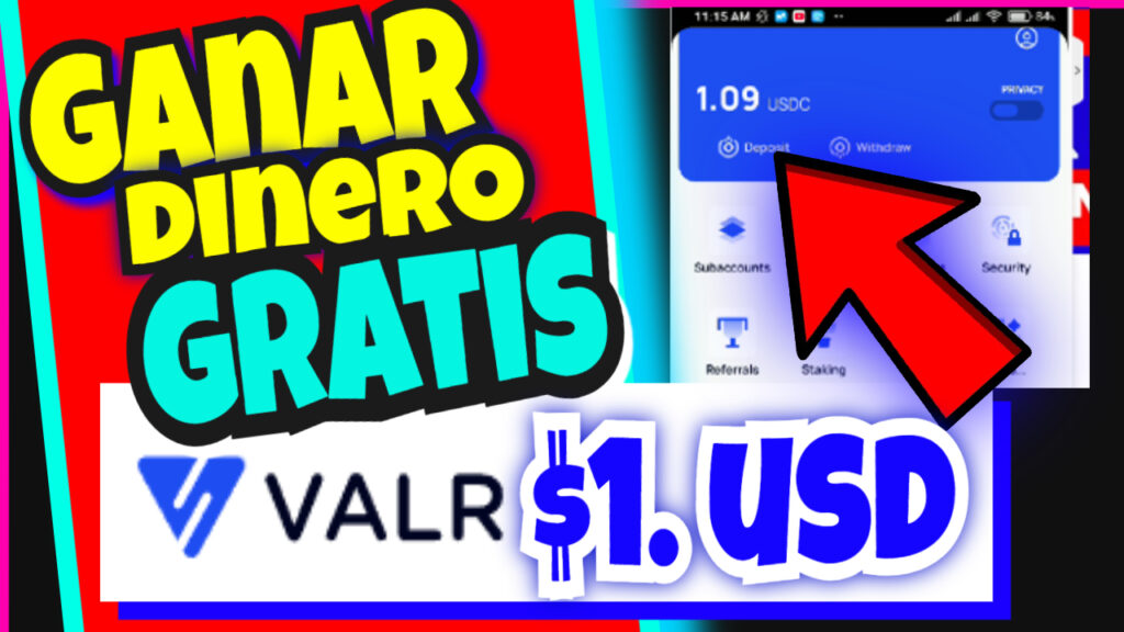 VALR EXCHANGE REGALANDO UN DOLAR