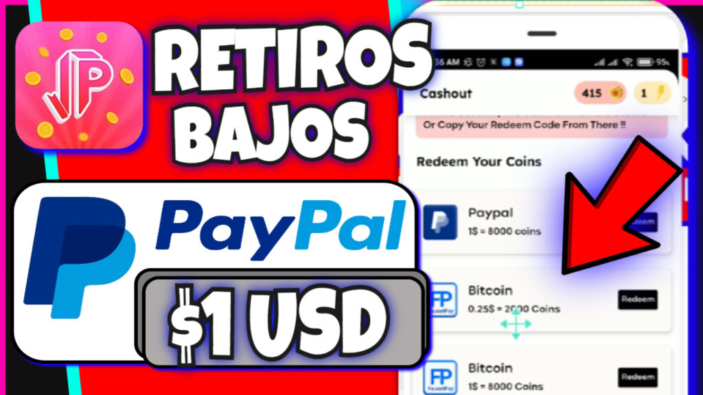 Instapop: app para ganar dinero a PayPal