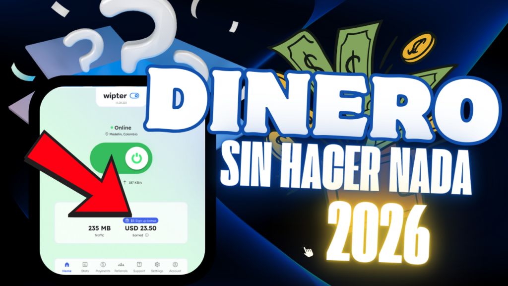 WIPTER: Ganar dinero sin Hacer Nada este 2026 - Dinero Extra Oficial