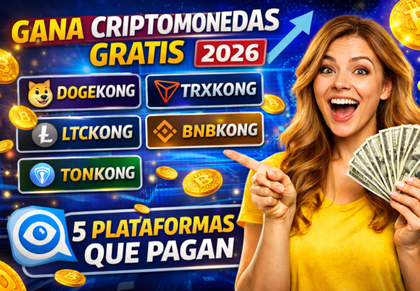 Gana criptomonedas gratis 2026