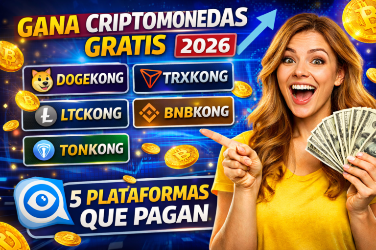 Gana criptomonedas gratis 2026