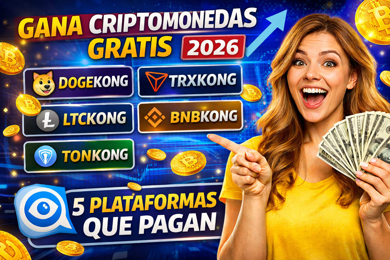 Gana criptomonedas gratis 2026