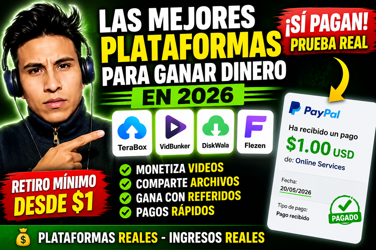 top 4 plaformas para compartir videos