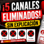 youtube elimino mis canales