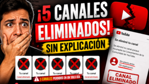 youtube elimino mis canales