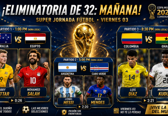 PARTIDOS DE HOY VIENERE 3