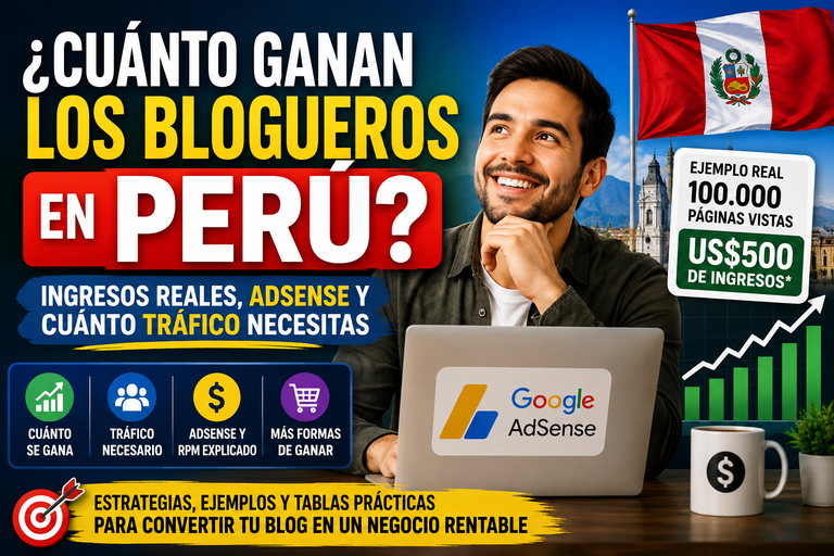 Ganancias de Blogueros en Perú